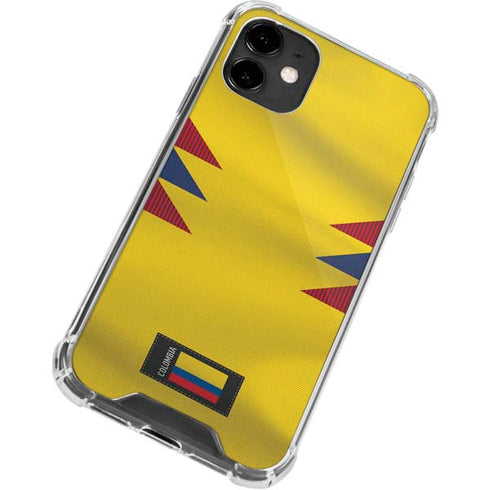 Colombia Soccer Flag iPhone 12 Clear Case